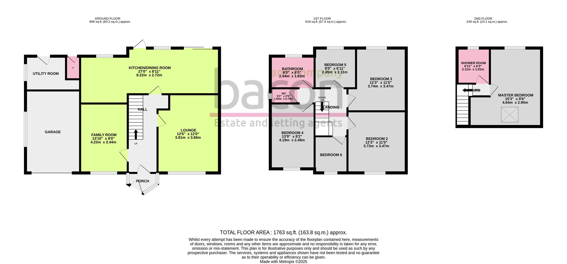 Floor Plan | House - Semi-Detached | Bramley Road, Broadwater, Worthing | For Sale